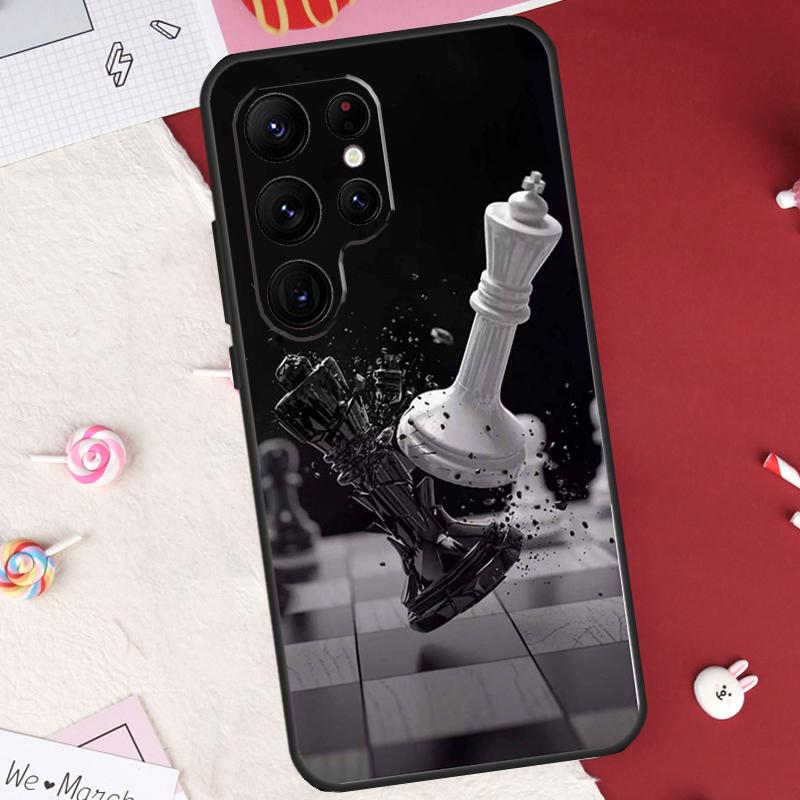 Chess Case For Samsung Galaxy S24 FE S20 FE S21 S22 S23 S25 S26 Ultra S10 Plus S25 FE Cover Shell