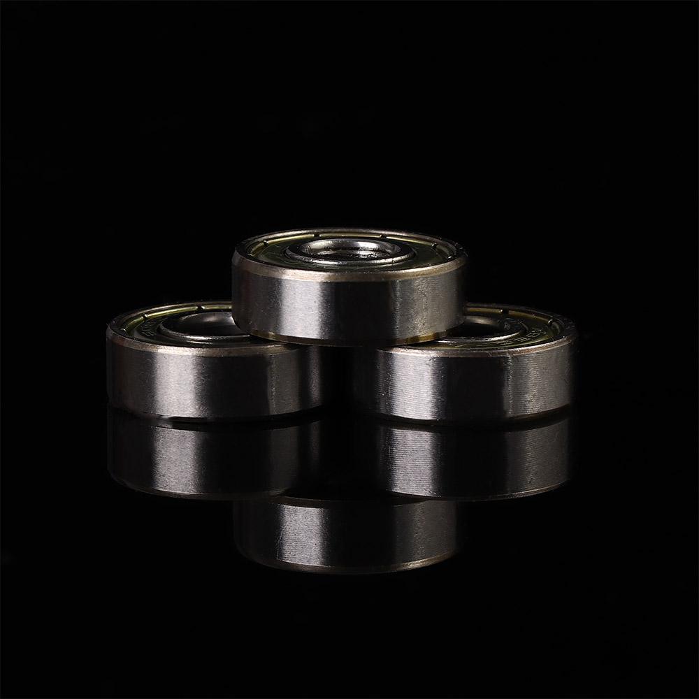 10PCs Roller Skateboard for Deep 3D Carbon Steel 608ZZ Groove Ball Bearing