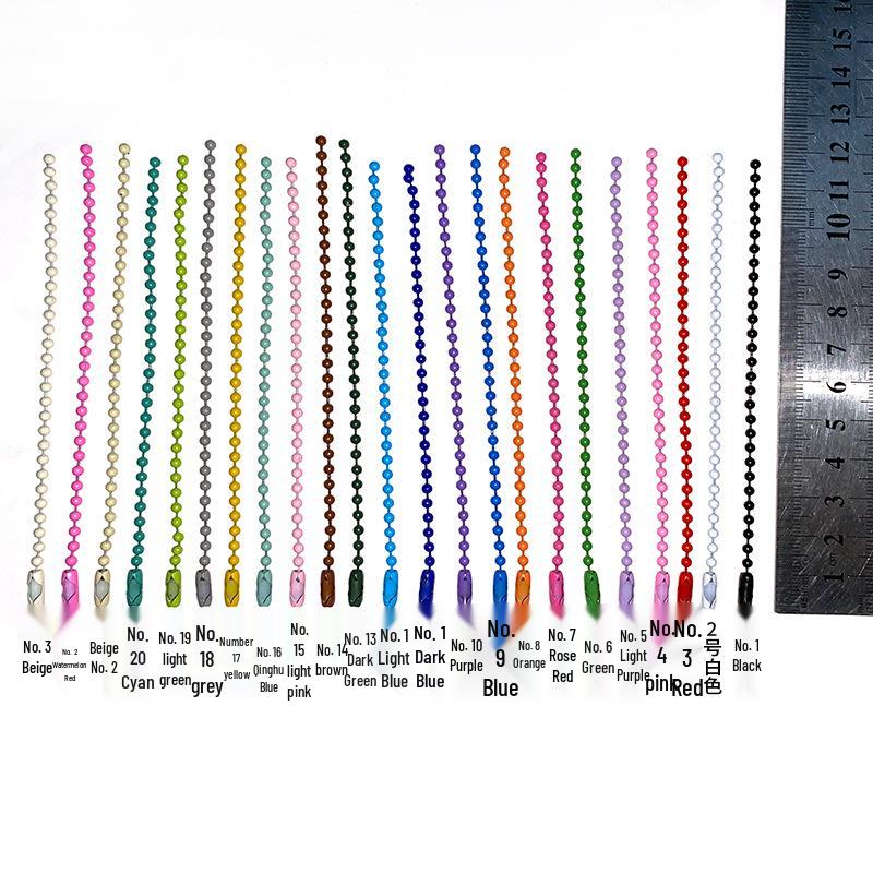 Bunte Perlenkette Bemalter Ball DIY Schmuck & Anhänger Zubehör