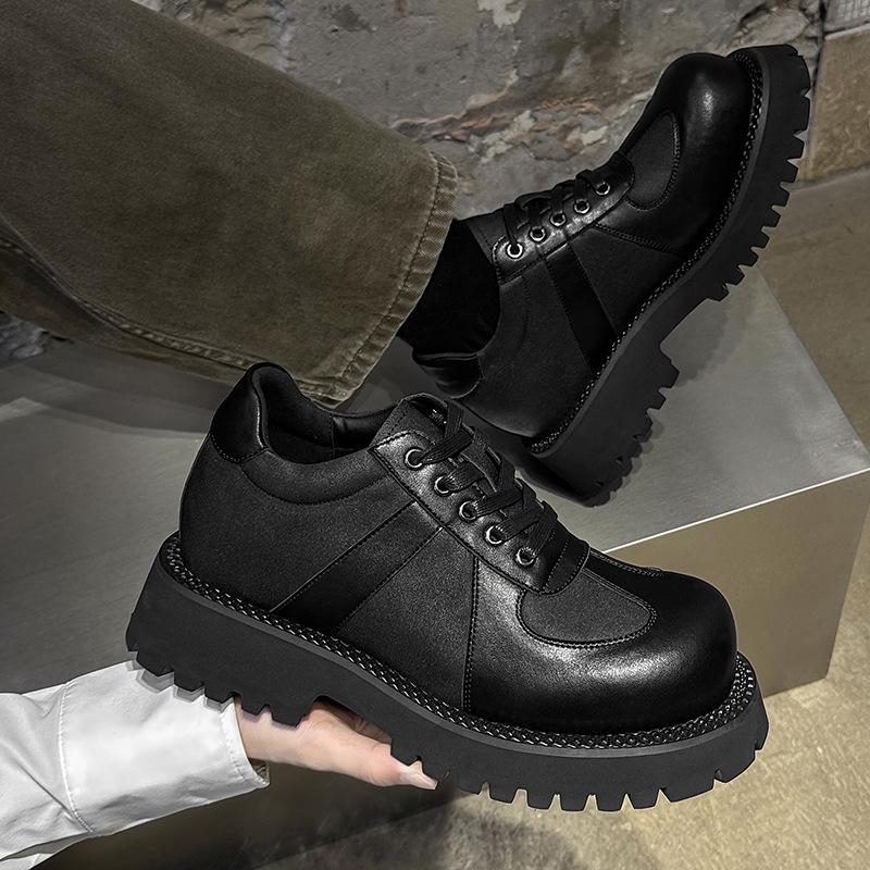 Summer new derby heightening British style small leather shoes platform student casual shoes