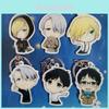 Stylish Yuri On Ice Acrylic Keychain Anime Merchandise Unisex Keyring Accessory