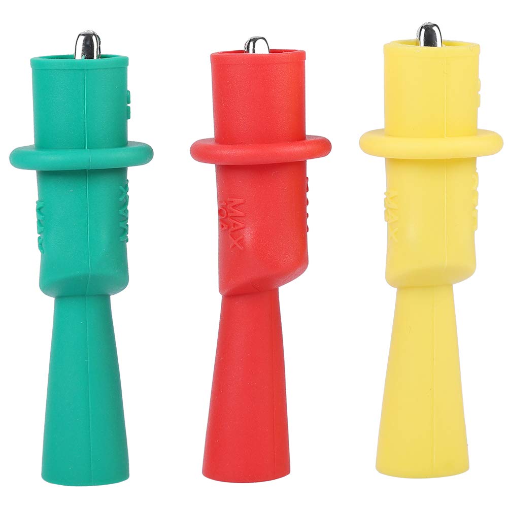 Three-Phase AC Phase Detector with LED Indicator, Buzzer, and Clip, 60V-600V, 3-Phase AC Voltage, Rotation, Voltage, and Clamp Meter for Breakers,