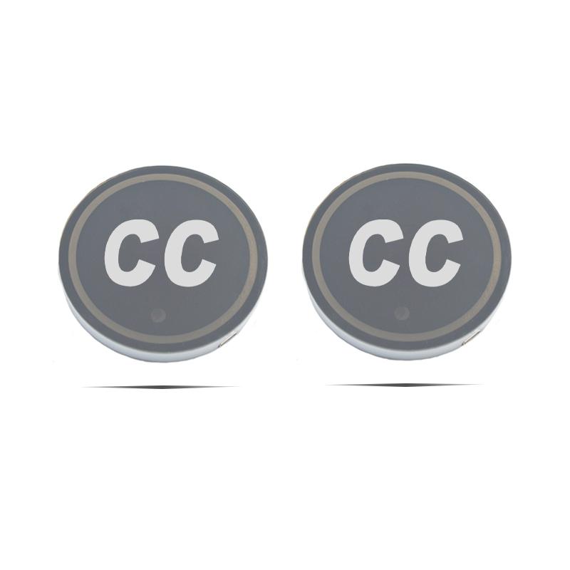 For VOLKSWAGEN VW Color Luminous Car Water Cup Coaster Holder Car Led Atmosphere Light For Volkswagen Golf Polo Passat b6 Tiguan