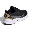 Adidas Originals Falcon Comfortable Casual Non-Slip Wear-Resistant Low-Top Dad Shoes Women Sneaker Black FV3408