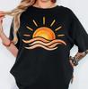 Sunset Beach Shirt, Coastal Summer T-Shirt, Sunset Shirt, Beach Vacation Tee