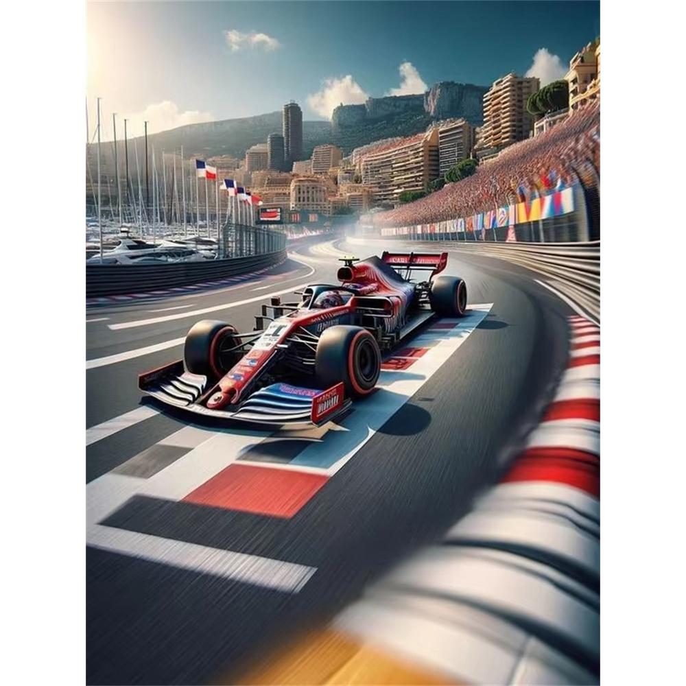 F1 Racing 5D Diamond Painting Kit DIY Handcraft Art Full Round_Square Drill Rome Decor Gift for Friends