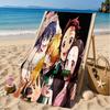 Anime Samurai Warrior Battle Scene Beach Towel, Microfiber Beach Towel, Perfect For Pool, Beach, Travel, Home Decor Beach Party Fan Gifts