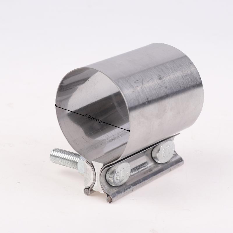 1Pcs Strong Steel Pipe Clamp 40/45/50/53/55/57/60/63Mm Stainless Steel Universal Exhaust Pipe Connection Hoop Car Accessories