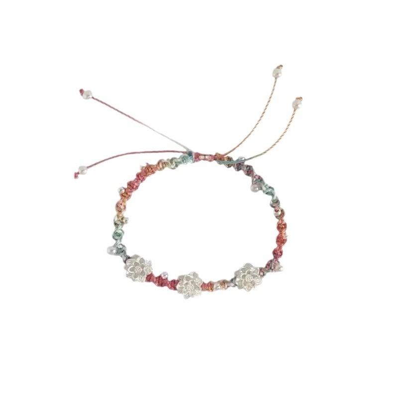 Luxury Summer 2024 Lotus Bracelet For Women Handmade Chinese Jewelry Chic