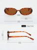 2pcs Vintage Oval Shaped Plastic Sunglasses Small Frame UV Protection Fashionable Shade for Outdoor Travel Beach Holiday