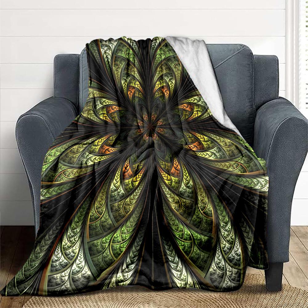 1PC Abstract Pattern Blanket, Throw For Sofa, Bed, Travel, Printing Blanket With Soft And Warm Fabric yy250918162