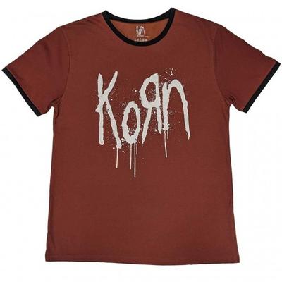 Korn Unisex Adult Back Print Logo T-Shirt