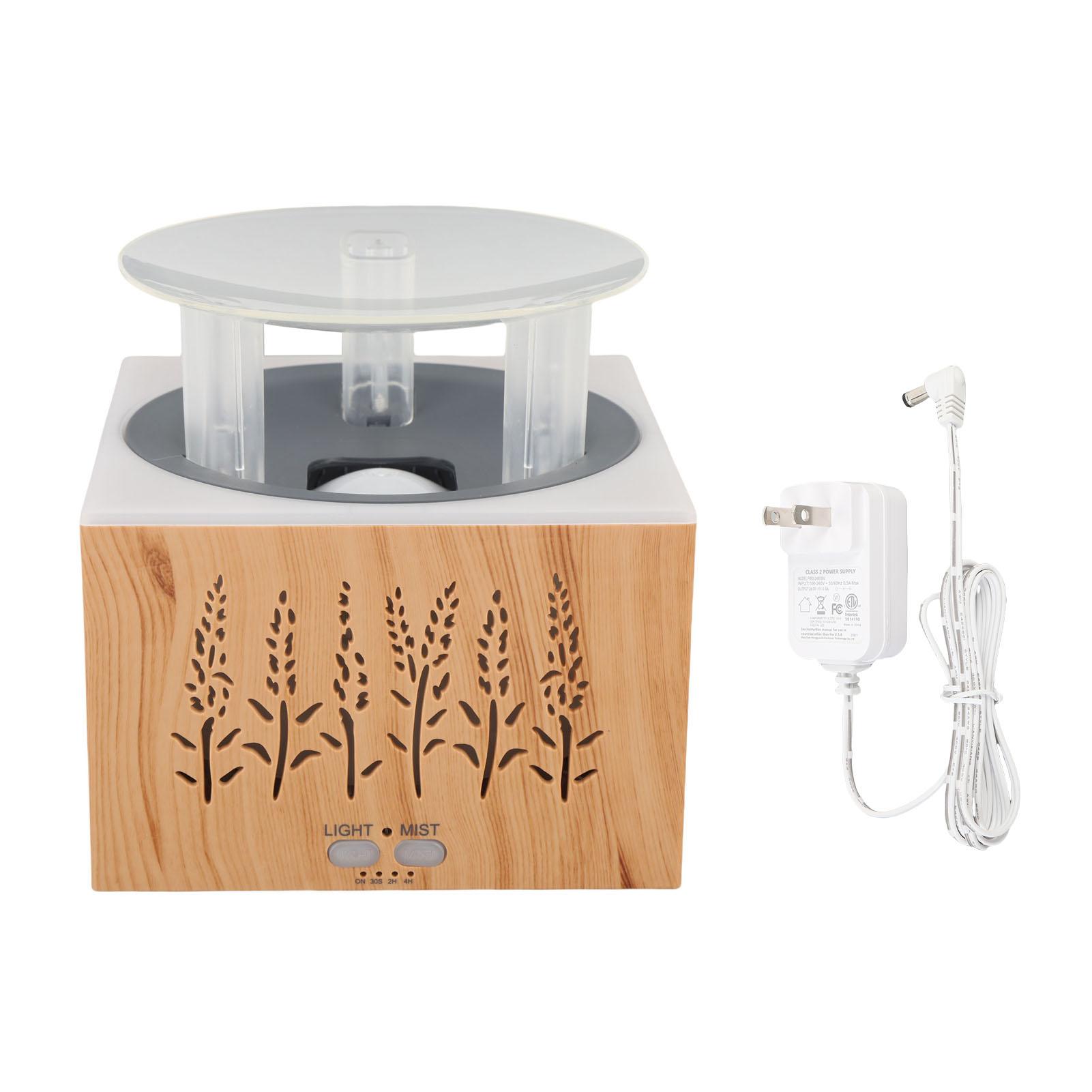 

Flame Essential Oil Diffuser 400ml Ultra Quiet Wheat Aromatherapy Humidifier with Colorful Night