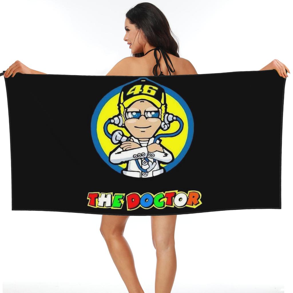 Motorcycle Racing Motor Rossi Beach Towel Soft Microfiber Quick Dry Absorbent Quick Towels For Swimming
