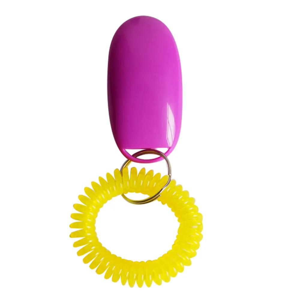 Hot Sale Portable Dog Button Clicker Sound Trainer Pet Training Tool Wrist BAccessory Pet Products Accessories Dog cat Supplies