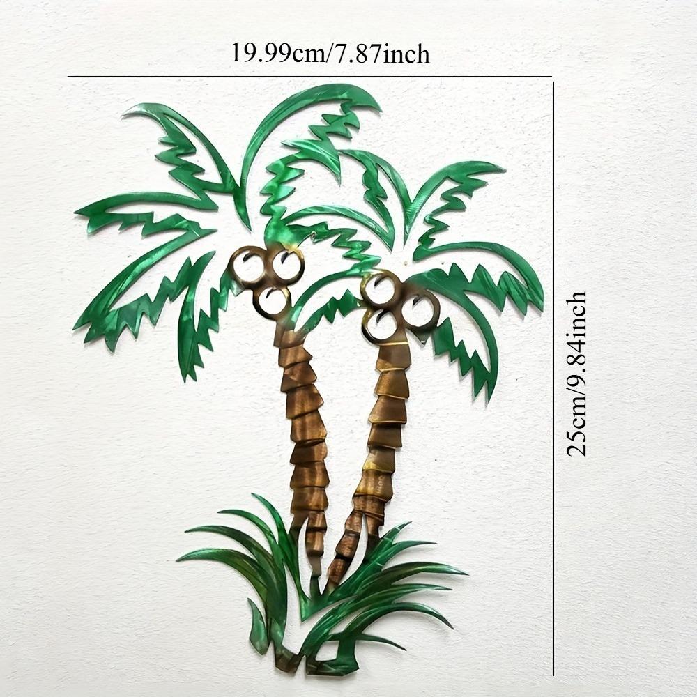 1pc Metal Palm Tree Metal Wall Art, Palm Tree Decor, Ocean Decor, Beach Decor, Coastal Art, Palm Tree Art, Housewarming Gift