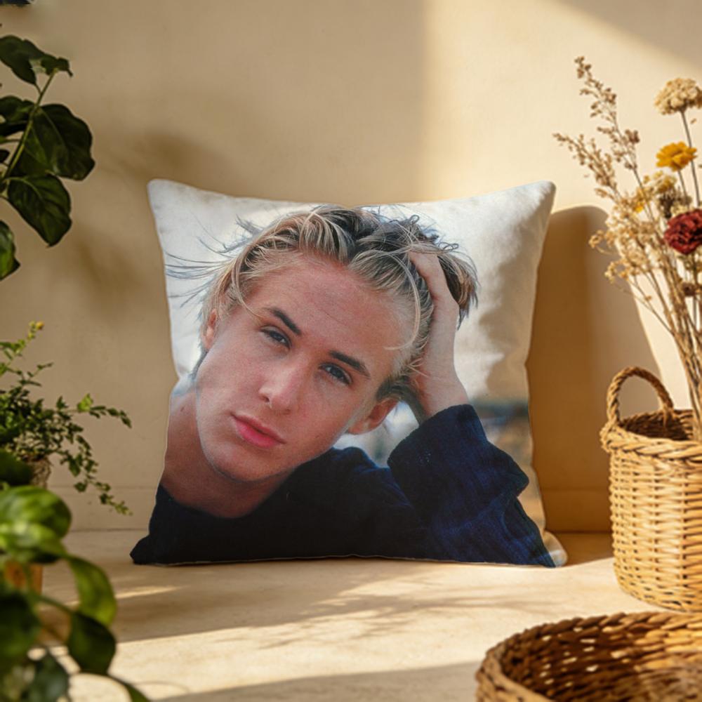 Trendy RRyan Goslinging Cushion Cover Versatile DoubleSided Pillow Case Fit for Sofa Bed Car Daily Decor