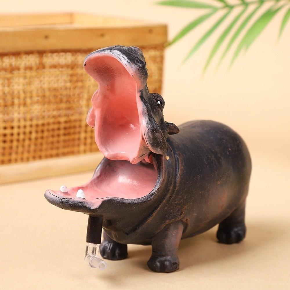 Pneumatic Hippo Oxygen Pump Efficient Realistic Aquarium Hippo Ornament Air Pump Aerator Fish Tank Filter Aquariums
