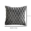 Imitation Rabbit Fur Cushion Cover - Plush Pineapple Pattern for Sofa or Bedroom
