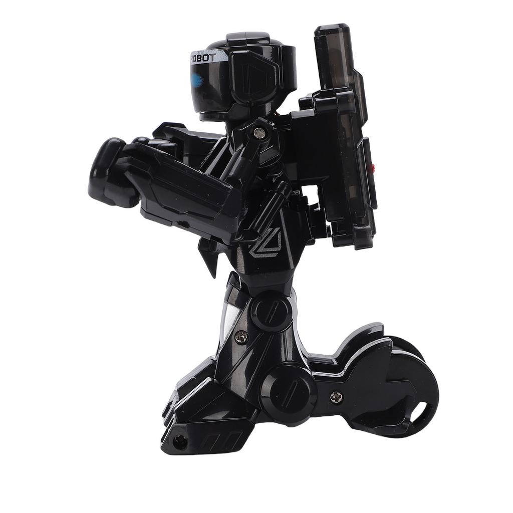 Remote Control Fighting Robot Toy Fun RC Ejecting Battle Robot Support 2 Player with Light Sound Effects Black