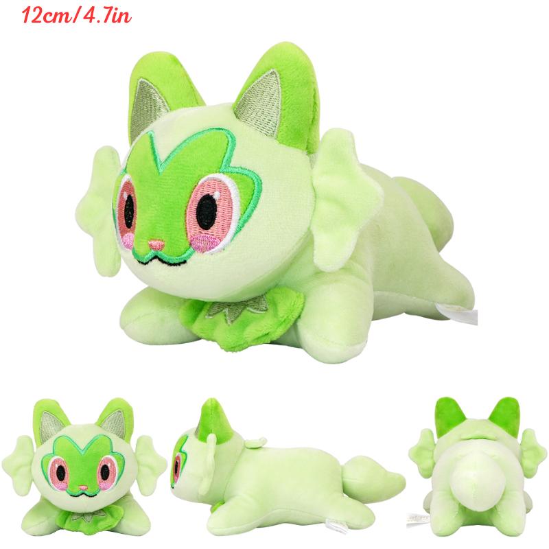 Sleeping Sprigatito Charizard Sylveon Fuecoco Plush Toys Kawaii Pamo Eevee Gengar Cubone Furret Peluche Dolls Gifts Kids