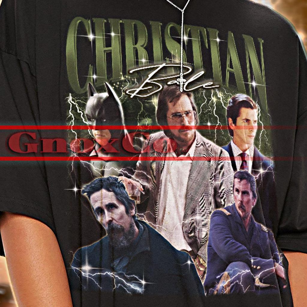 CHRISTIAN BALE Shirt, Christian Bale Tshirt, Christian Bale Fan Tees, Christian Bale Retro 90s Sweater, Christian Bale Merch Gift #saf