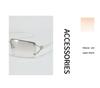 Xunge Frameless Rhinestone Sunglasses - Unisex Y2K Square Metal Style