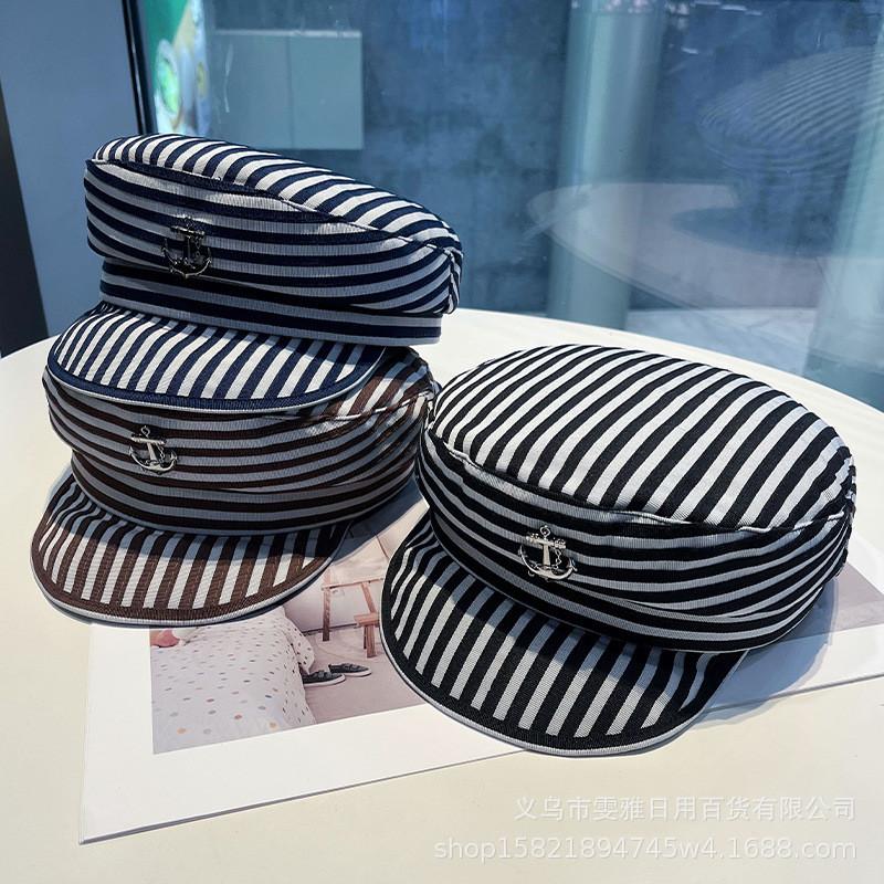 Classic Captain Hat With Adjustable Fit Cotton Polyester For Outdoor Sun Shade