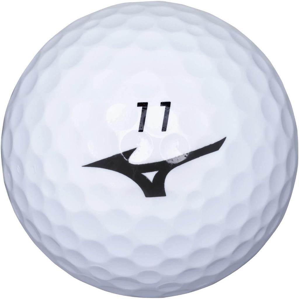 Mizuno D201 Hvide Golfbolde 12 Distance Velegnet til Hovedhastigheder på og Blød 5NJBD220 (1 dusin, bolde) - Type, 35m/s Over, Følelse, 2-delt