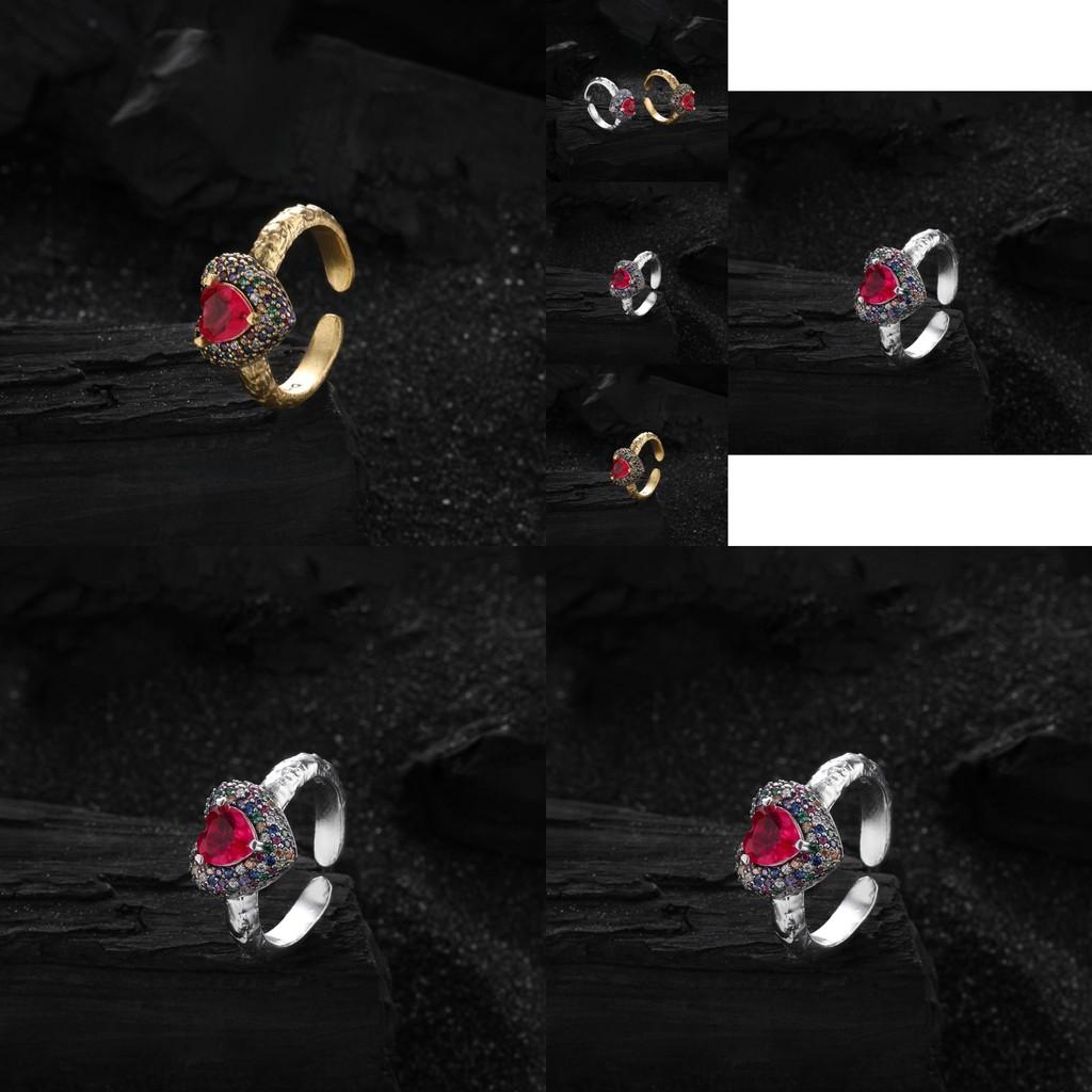 Beautifully Designed Heart Ring In 925 Sterling Silver Perfect For Fashionable Women