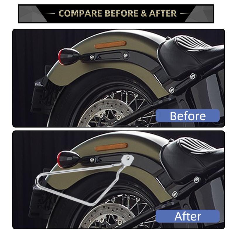 Pro Harley Sportster 883 Iron XL883N Dyna Fat Bob FXDF Podpěra brašny na motocykl Boční montážní konzola Držák kufru