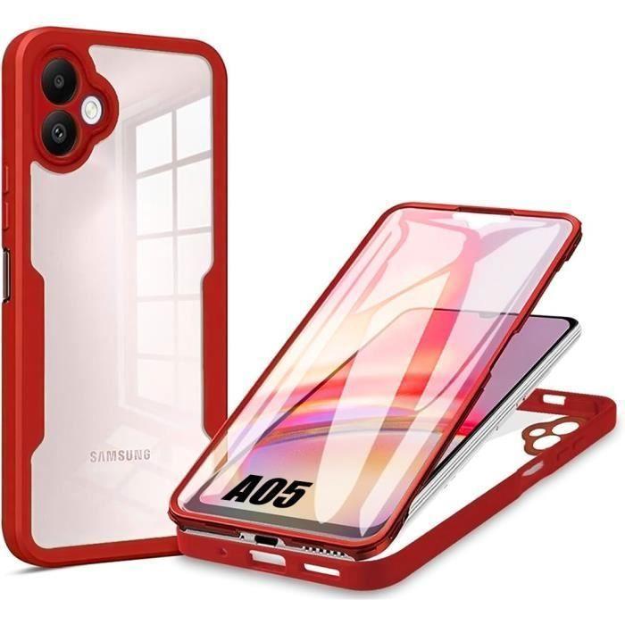 Protective Case - BOOLING - for Samsung Galaxy A05 - Red - Semi-rigid - Full Protection