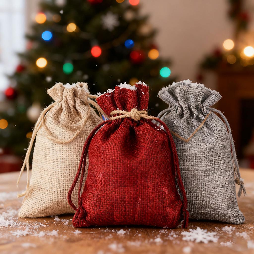 Juladventskalenderpåsar för presenttillverkning, 24-pack säckar, Juladventskalenderpåsar, DIY juldekorationspåsar, Juldekorationer