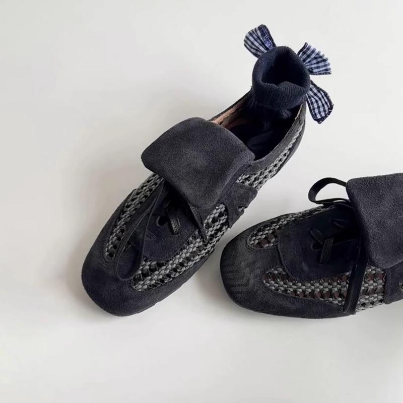 Retro Flat Desun Shoes 2025 New Versatile Breathable Sports Casual Shoes Lace-up ForrestShoes for Women