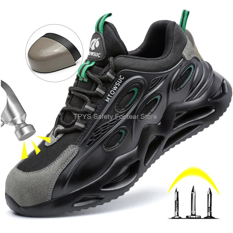 

Защитная обувь мужская для работы Защитные ботинки для мужчин мода Кевлар Мужская рабочая обувь для мужчин Женская рабочая обувь мода Дышащий 36