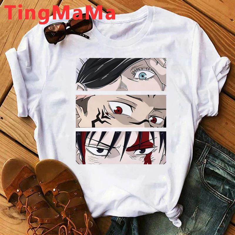 Japanese Anime Jujutsu Kaisen Unisex T Shirts Itadori Yuji Print Harajuku Tops RyoUnisex Sukuna Unisex Short Sleeves T-Shirt Unisex