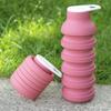 Silicone Folding Cup, Outdoor Travel Silicone Sports Kettle, Portable and Easy To Use Cup, Thin Cycling Water Cup
