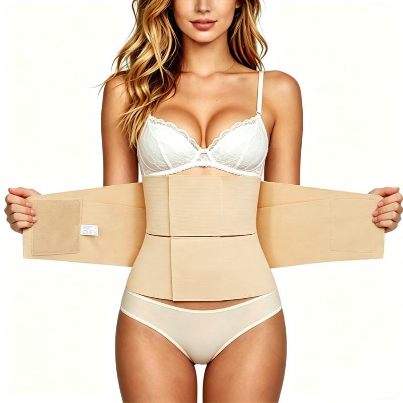 Women Waist Trainer Triple Training Wrapped Compression Segmented Corset Shapewear Belt