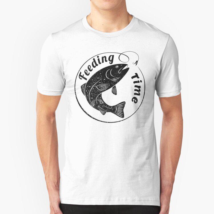 Fly Fishing Shirts Gifts Cotton White Tees Summer Men T shirts Male