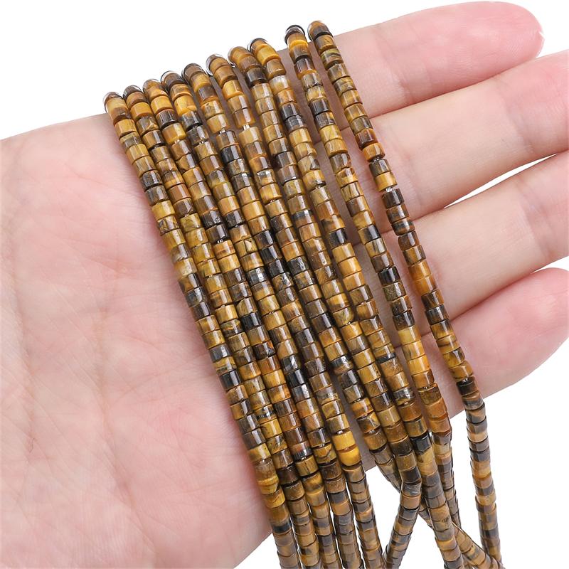 

2x3 мм, 155 шт./пакет, бусины из натурального камня, тигровый глаз, агат, кварц, авантюрин, камень-прокладка, свободные бусины для ожерелья, браслета, изготовление ювелирных изделий своими руками Tiger Eye