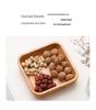 Japanese Style Solid Wood Square Salad Bowl - Simple Wooden Tableware Dish