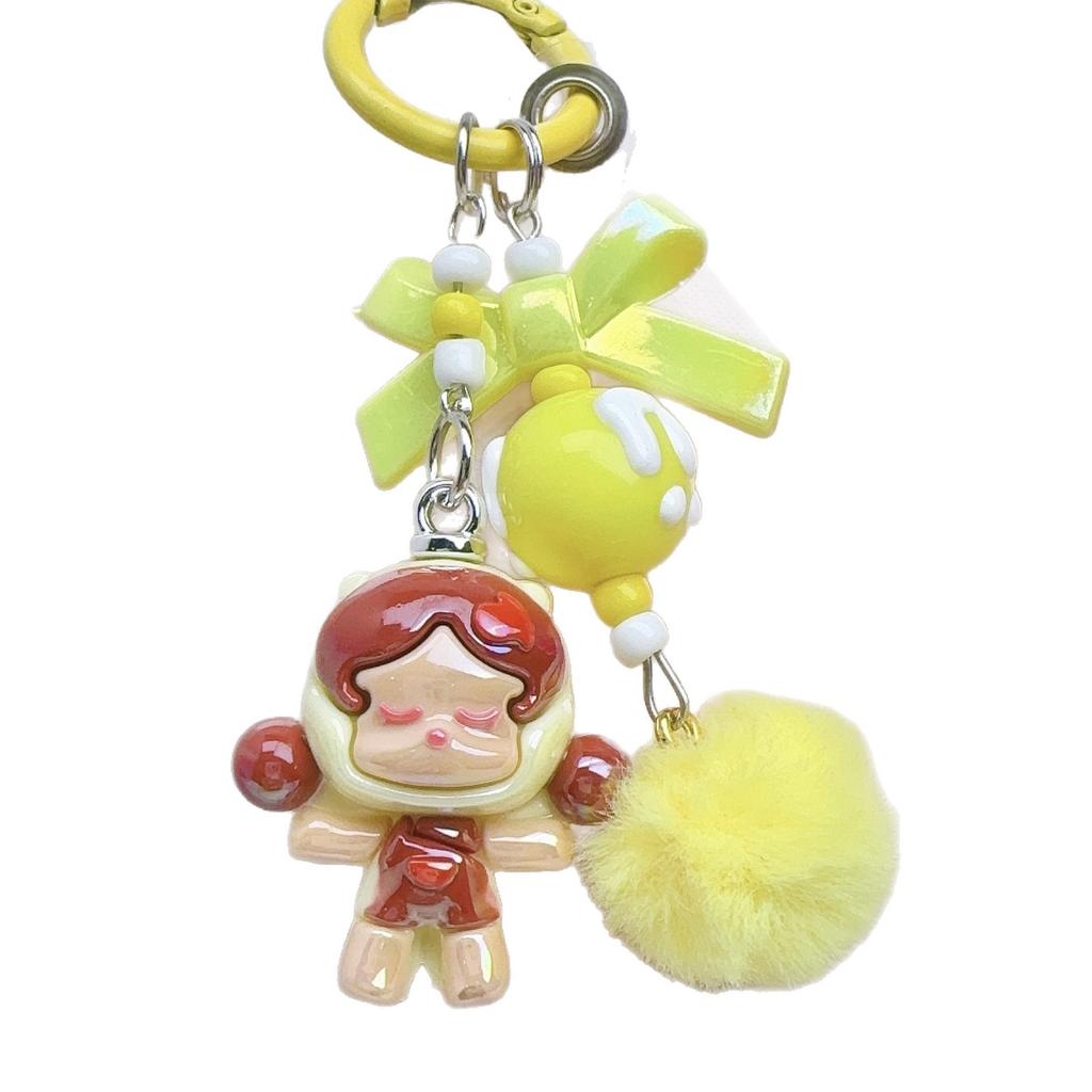 SP Girl Cute Grain Mobile Phone Pendant Gasket Electroplating Cute Grain Bag Pendant Keychain