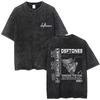 New Arrival Deftones Private Rock Music Vintage Washed Graphic Tee Retro Band Print Oversized Loose Short Sleeve Streetwear Cotton Tees For Men Women