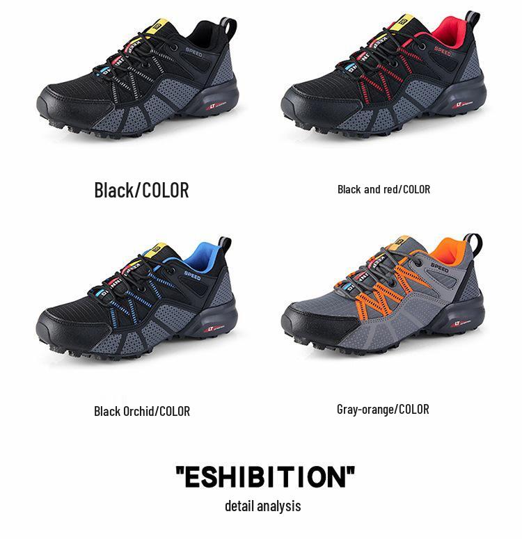 2025 Leichte atmungsaktive Mesh-Sportschuhe für Herren, rutschfest, für Outdoor, Freizeit, Wandern