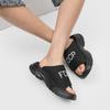 Summer casual lazy one-pedal men's beach shoes non-slip wear-resistant versatile cool slippers 471206 black-J