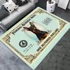 Dollar Husdjur Katter och Hundar Matta Kreativ Valutadesign Golvmatta för Vardagsrum Matta Entré Hall med Pengamönster Dekor