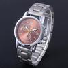 Geneva Three-Eye Six-Pin Steel Belt Watch Gender-Neutral Watch Women'S Watch Gift Watch Men'S Watch Couple Watch