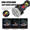 4/5/6LED High Power Led Flashlights Rechargeable Camping Spotlight With Side Light 3 Lighting Modes For Camping Adventure