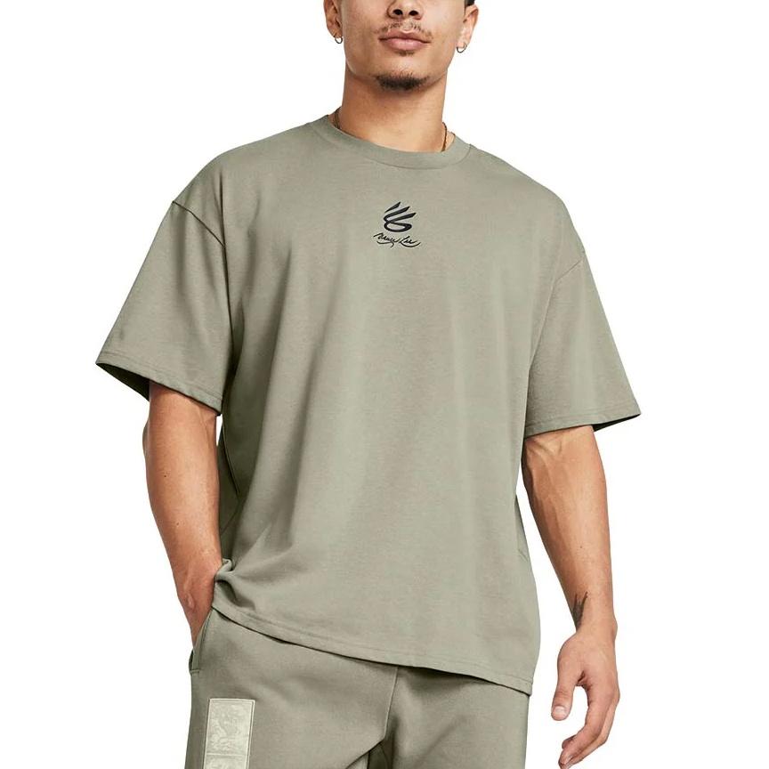 Under Armour X LIXIAOLONG,LIANMINGKUAN SS24 T Shirt Men's Green 1383313-504