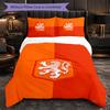 Set Biancheria da Letto Aston Villa Football 3 Pezzi Morbido Set Copripiumino con Federe Set Decorazione Camera da Letto per la Casa